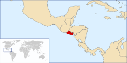 Location of El Salvador