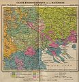 English: Ethnographic map of Macedonia from 1914.
