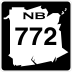 Route 772 marker