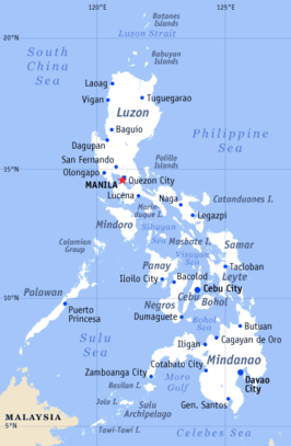 Kaart van Filipijnen