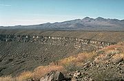 Cráter en el campo volcánico de Pinacate en Sonora.