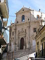 "Church of the Souls of Purgatory", salah satu bangunan Baroque yang dibangun setelah gempa bumi 1693.