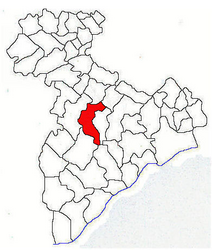 Location in Giurgiu County