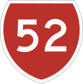 State Highway 52 marker