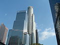 The U.S. Bank Tower, from street level on Figueroa, in Downtown.