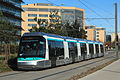 Un système de tramway sur pneu de la marque Translohr