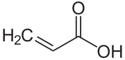 Struktur von Acrylsäure