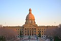 Late winter view of the Alberta Provincial Legislature Building