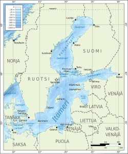 Itämeren kartta