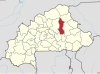 Localisation de la province du Namentenga au Burkina Faso.