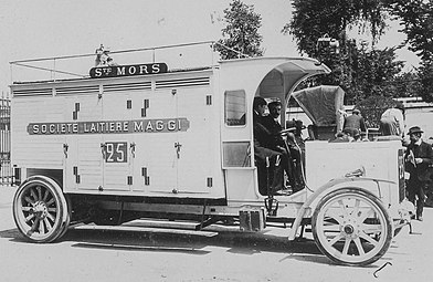 Camion laitier Mors de 1906.
