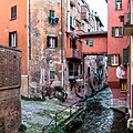 Old canal (Canale delle Moline) from a window