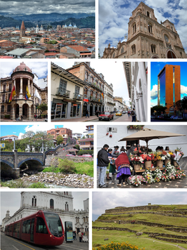 Een collage van Cuenca