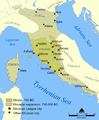 Etruscan civilization (900-27 BC) in 750-500 BC.