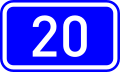 National Road 20 shield