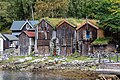 Antiguas casas de pescadores en la costa.