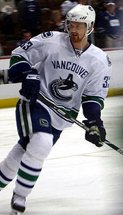 Henrik Sedin v dresu Vancouver Canucks (2009)