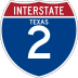 Interstate 2 marker