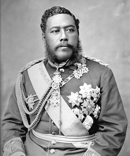 Гавайский король Давид Калакауа (1882).