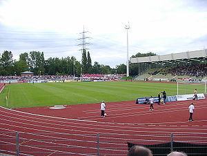 Spiel der Fußball-Regionalliga 2005/06 zwischen der SG Wattenscheid 09 und Fortuna Düsseldorf im August 2005