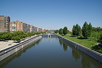 Parque Madrid Rio Formal use of water in Madrid, Spain