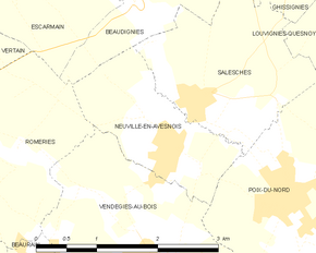 Poziția localității Neuville-en-Avesnois