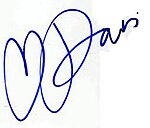 Paris Hilton aláírása