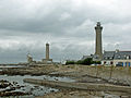 Pointe de Penmarch, le phare d'Eckmühl, l'ancien phare et le sémaphore