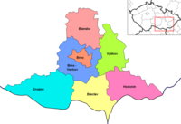 Mga distrito han South Moravia