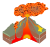 火山の断面図