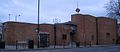 Rear entrance of Surrey Quays railway station in March 2010