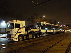 Transfert de matériel roulant par convoi exceptionnel de Porte de Versailles à Colombes