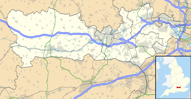 Mapa konturowa Berkshire