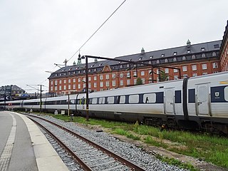 DSB IC3 02 at Copenhagen Central Station.