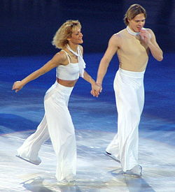 Албена Денкова и Максим Стависки на Световното първенство през 2004 г.