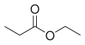 Skeletal formula of ethyl propionate