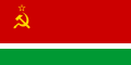 Vlajka Litevské SSR (1953–1988/91) Poměr stran: 1:2