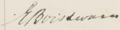 Handtekening van Elisabeth Gunning-Boissevain (1864-1906)