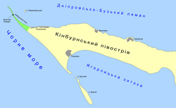 A map of Kinburn Peninsula