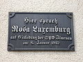 Gedenktafel Luxemburg