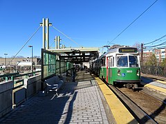 MBTA 3653 at Riverside station (1), December 2018.JPG