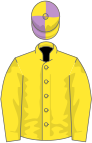 Yellow, Yellow and Purple quartered cap