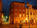 English: Wałbrzych Market square at night Polski: Wałbrzyski rynek nocą