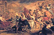 Ugrabitev Sabink, Peter Paul Rubens (1634–36)