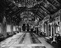 Sängersaal in Schloss Neuschwanstein, Fotografie um 1900