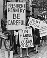 Women Strike for Peace protesting during the crisis