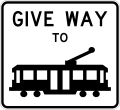 give way to trams