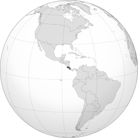 Розташування Коста-Рики