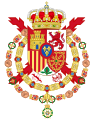 Coat of Arms of Juan Carlos I of Spain, Variant as Grand Master of the Order of Saint Ferdinand 1975-2014