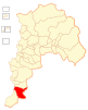 Location of San Pedro commune in the Valparaíso Region